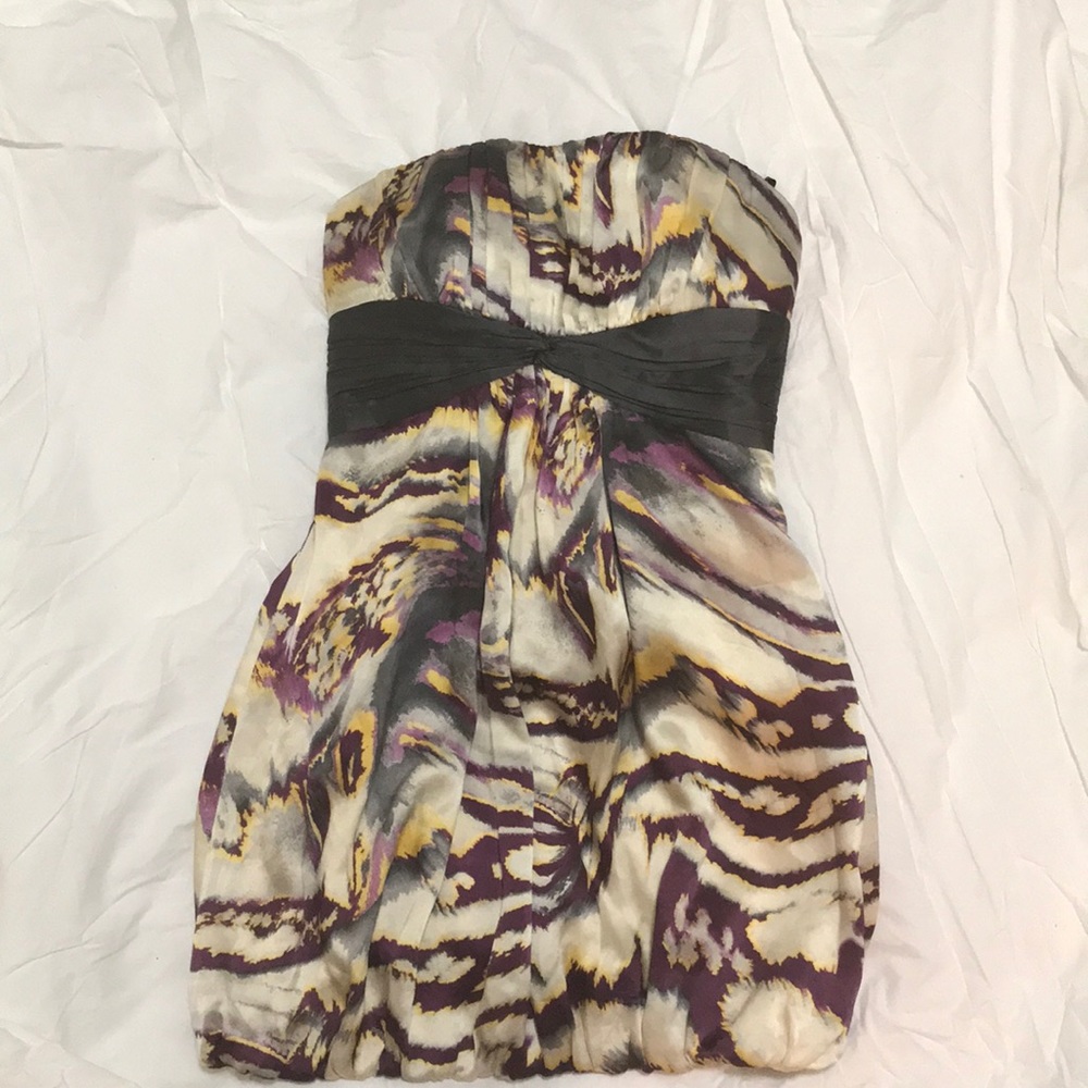 BEBE xs strapless bubble dress